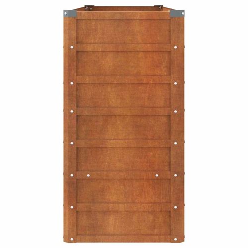 Градинска повдигната леха ръждив 160x40x77 см кортенова стомана