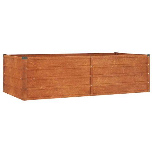 Градинска повдигната леха ръждив 160x80x45 см кортенова стомана