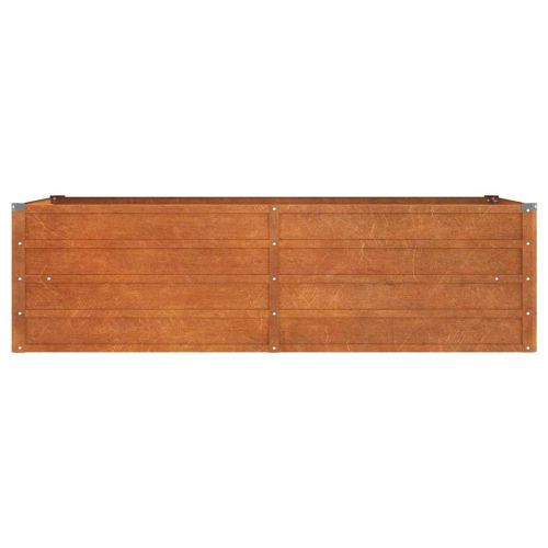Градинска повдигната леха ръждив 160x80x45 см кортенова стомана