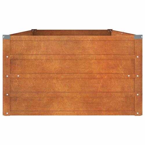 Градинска повдигната леха ръждив 160x80x45 см кортенова стомана