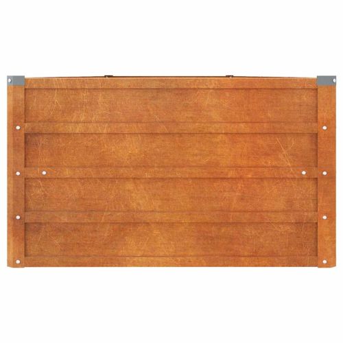 Градинска повдигната леха ръждив 400x80x45 см кортенова стомана
