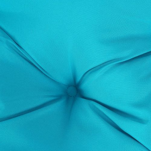 Възглавници за градински пейки 2 бр тюркоаз 100x50x7 см плат