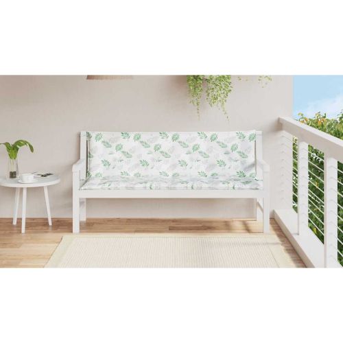 Възглавници за градински пейки 2 бр на листа 150x50x7 см плат