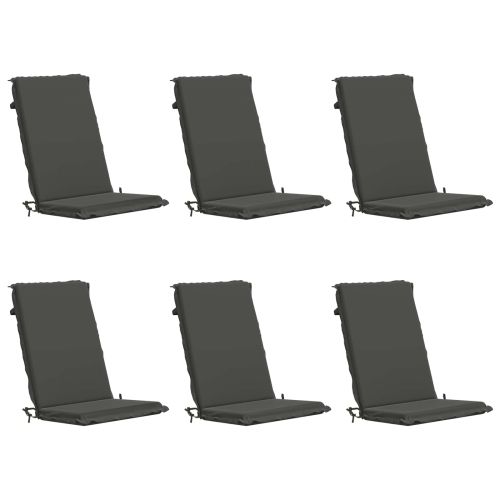 6-членен комплект столови възглавници с висока облегалка Бхайр