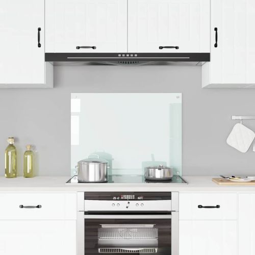 Кухненски гръб, млечен, 80x60 см, закалено стъкло