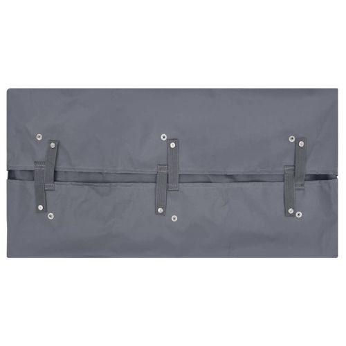 Покривало за градинска количка, тъмносиво, 81x41x40 см, текстил