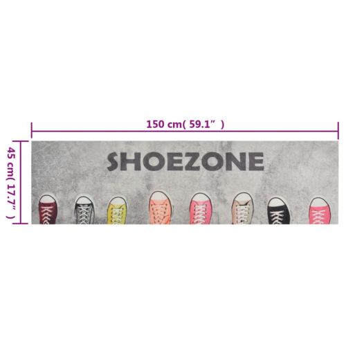 Кухненско килимче, миещо, Shoezone, 45x150 см, кадифе