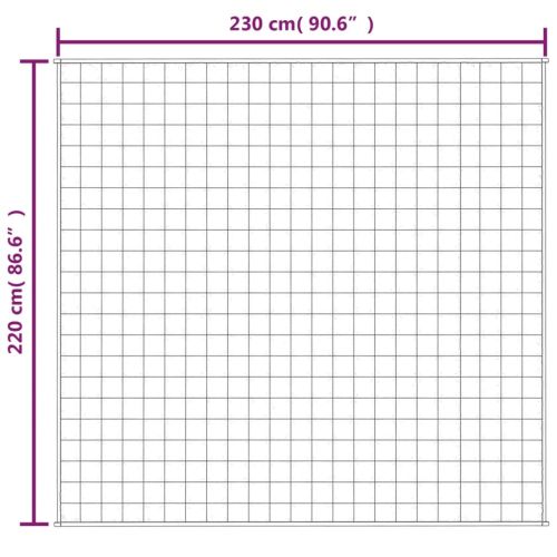 Утежнено одеяло светлокремаво 220x230 см 15 кг плат