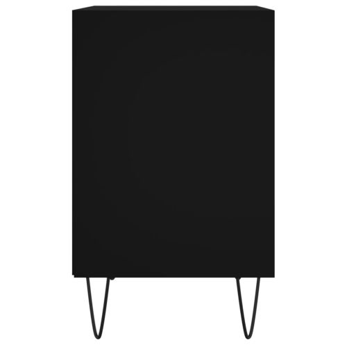 Нощни шкафчета 2 бр черни 40x30x50 см инженерно дърво
