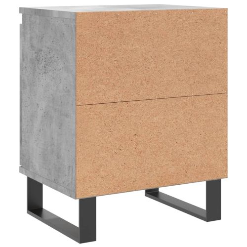Нощни шкафчета 2 бр бетонно сиво 40x30x50 см инженерно дърво