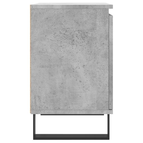 Нощни шкафчета 2 бр бетонно сиво 40x30x50 см инженерно дърво