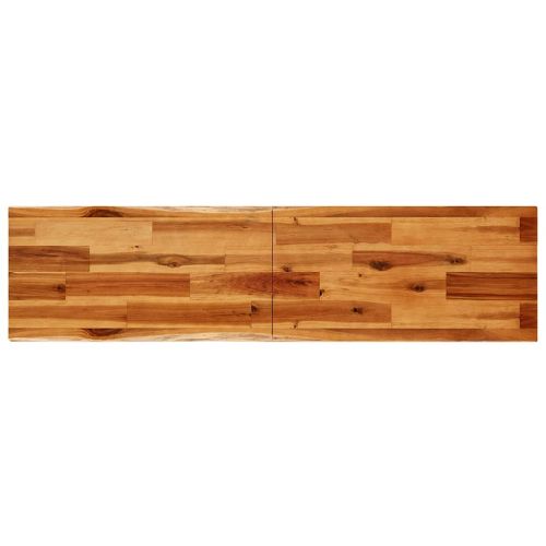 Трапезна маса с жив ръб 140x40x80 см масивна акация