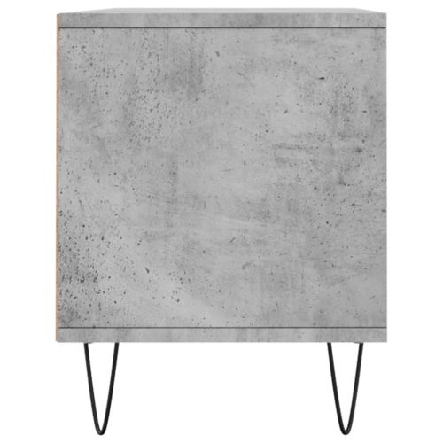 ТВ шкаф, бетонно сиво, 100x34,5x44,5 см, инженерно дърво