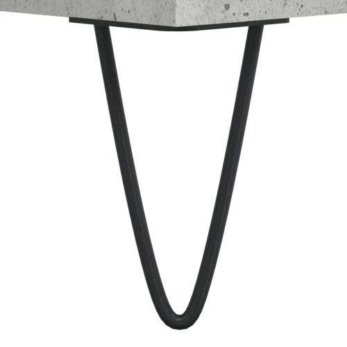 ТВ шкаф, бетонно сиво, 100x34,5x44,5 см, инженерно дърво