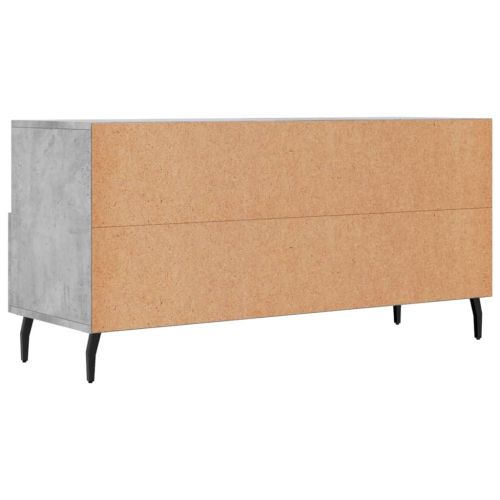 ТВ шкаф, бетонно сив, 102x36x50 см, инженерно дърво
