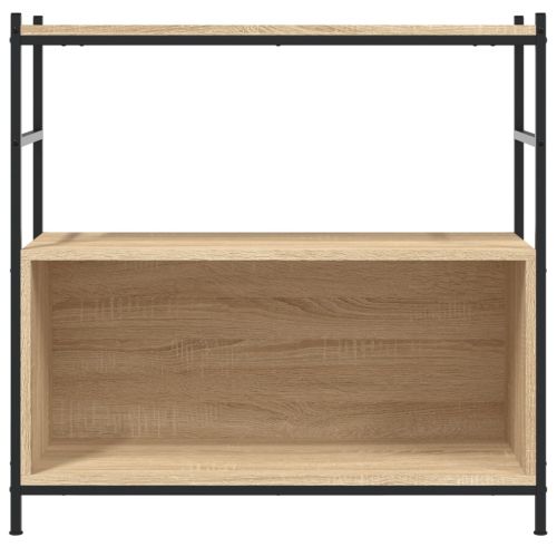 Етажерка дъб сонома 80x30x78,5 см инженерно дърво и желязо