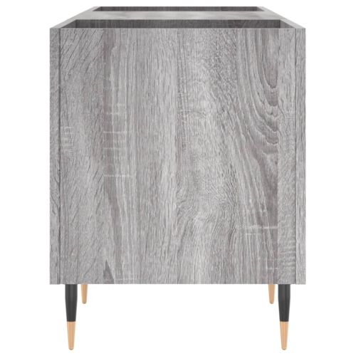 Шкаф за винилови плочи сив сонома 121x38x48 см инженерно дърво