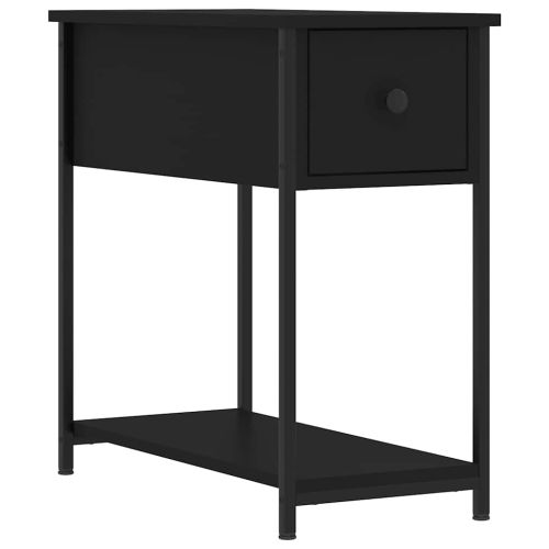 Нощни шкафчета 2 бр черни 30x60x60 см инженерно дърво