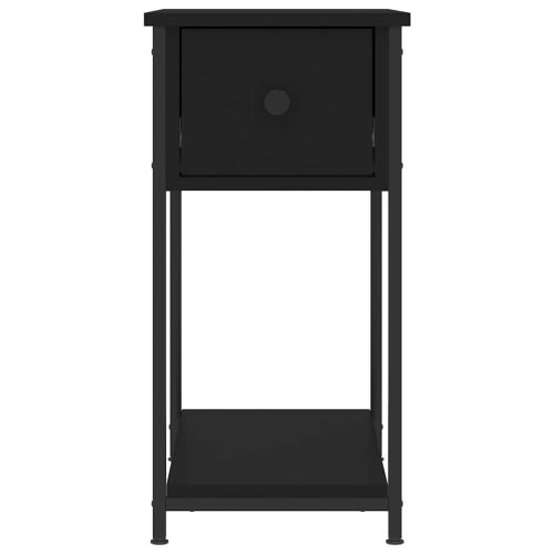 Нощни шкафчета 2 бр черни 30x60x60 см инженерно дърво