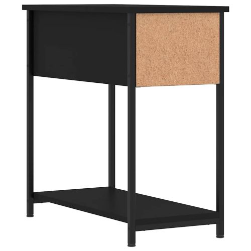 Нощни шкафчета 2 бр черни 30x60x60 см инженерно дърво