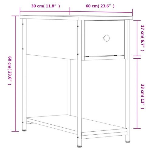 Нощни шкафчета 2 бр черни 30x60x60 см инженерно дърво