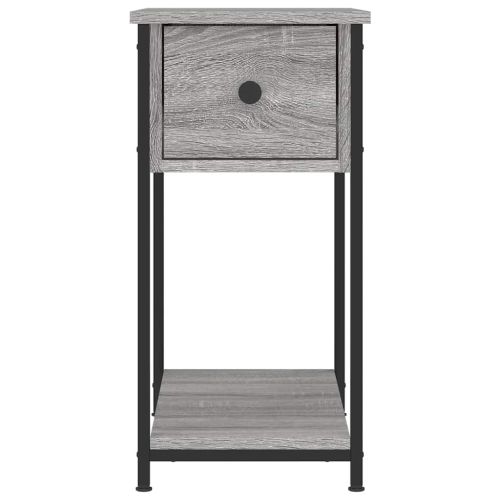 Нощни шкафчета 2 бр сив сонома 30x60x60 см инженерно дърво