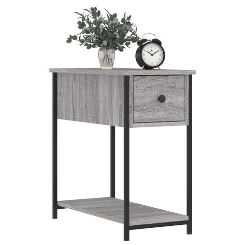Нощни шкафчета 2 бр сив сонома 30x60x60 см инженерно дърво
