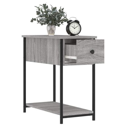 Нощни шкафчета 2 бр сив сонома 30x60x60 см инженерно дърво