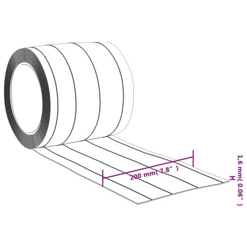 Прозрачна завеса за врата 200x1,6 мм 10 м PVC