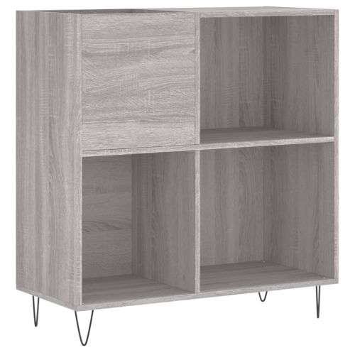 Шкаф за винилови плочи сив сонома 84,5x38x89 см инженерно дърво