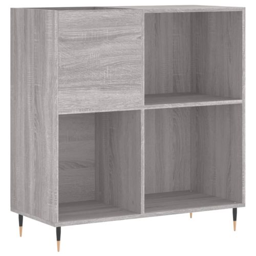 Шкаф за винилови плочи сив сонома 84,5x38x89 см инженерно дърво