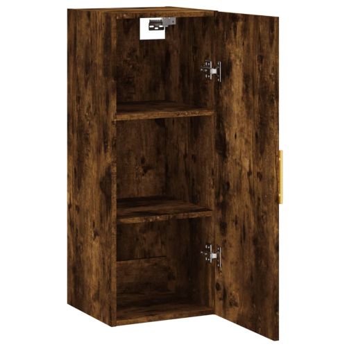 Стенен шкаф опушен дъб 34,5x34x90 см