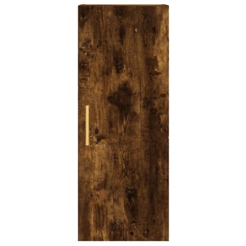 Стенен шкаф опушен дъб 34,5x34x90 см
