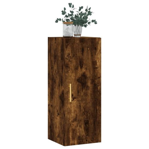 Стенен шкаф опушен дъб 34,5x34x90 см