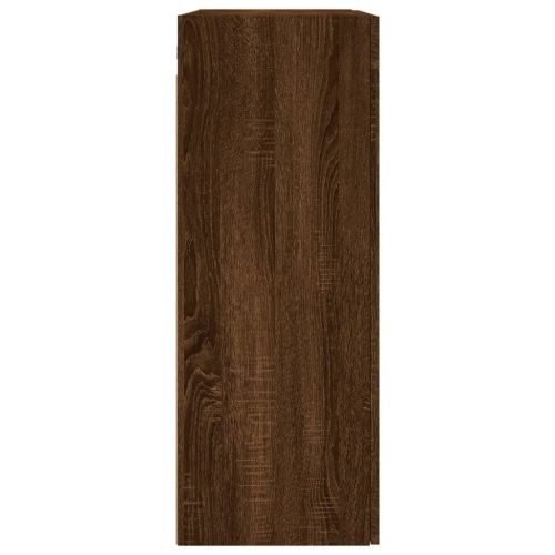 Стенен шкаф кафяв дъб 69,5x34x90 см