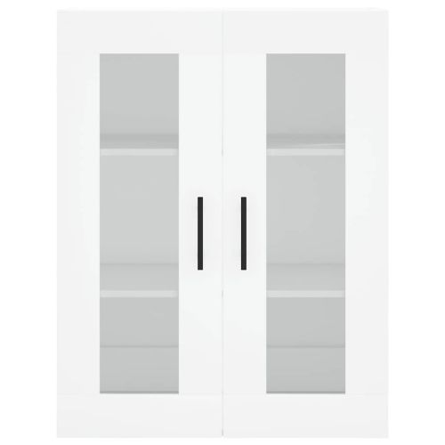 Стенен шкаф бял 69,5x34x90 см