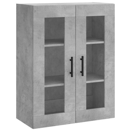 Стенен шкаф бетонно сив 69,5x34x90 см