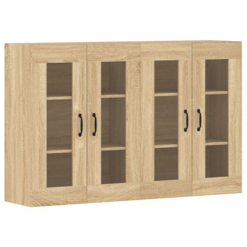 Стенни шкафове, 2 бр, дъб сонома, инженерно дърво