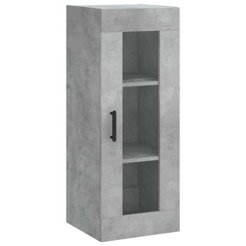 Стенен шкаф бетонно сив 34,5x34x90 см