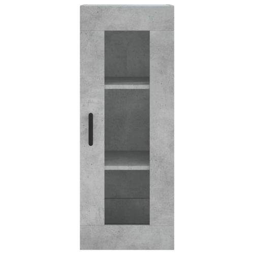 Стенен шкаф бетонно сив 34,5x34x90 см