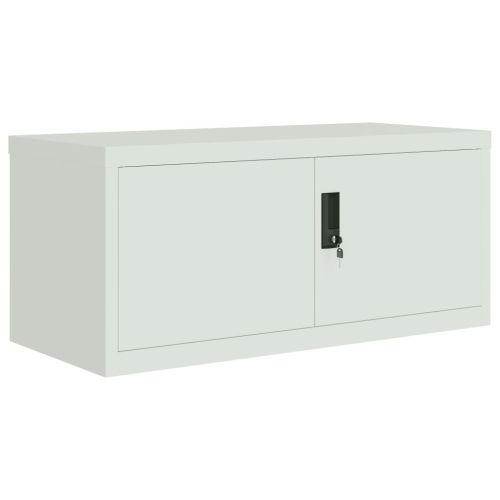 Шкаф за папки светлосив 90x40x130 см стомана