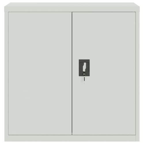 Шкаф за папки светлосив 90x40x130 см стомана