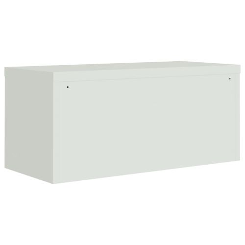 Шкаф за папки светлосив 90x40x130 см стомана