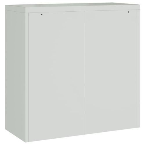 Шкаф за папки светлосив 90x40x130 см стомана