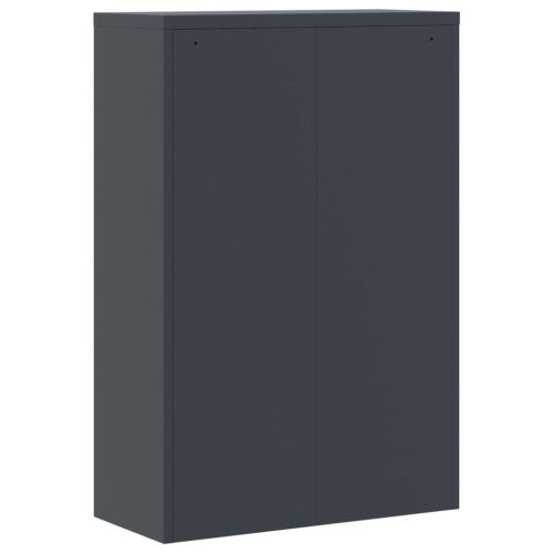 Шкаф за папки антрацит 90x40x140 см стомана