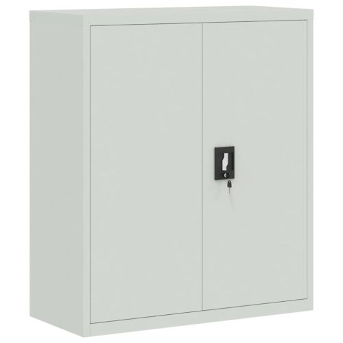 Шкаф за папки сив 90x40x105 см стомана