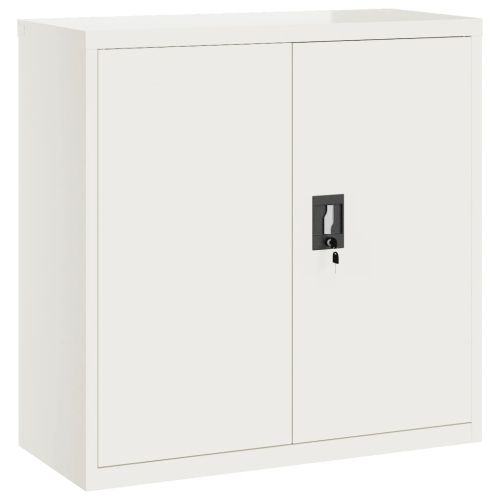 Шкаф за папки бял 90x40x90 см стомана
