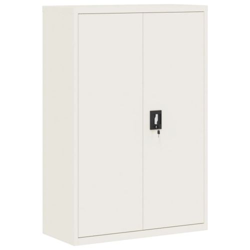 Шкаф за папки бял 90x40x140 см стомана