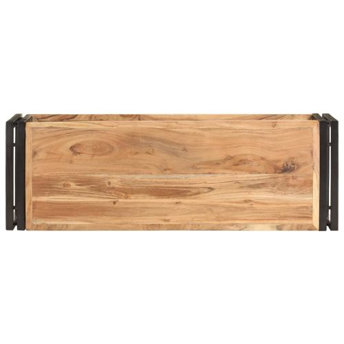 ТВ шкаф, 90x30x40 cм, акациево дърво масив