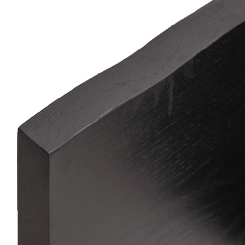 Плот за баня тъмнокафяв 140x50x(2-4)см обработено масивно дърво
